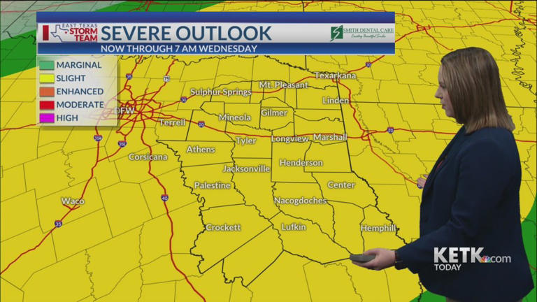 Tuesday forecast: Severe storms possible today, still stormy during the ...