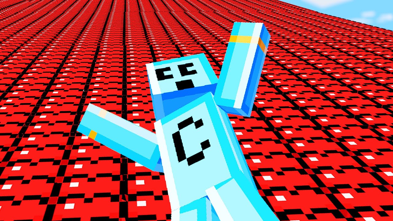 Gaining one million hearts to become invincible in Minecraft