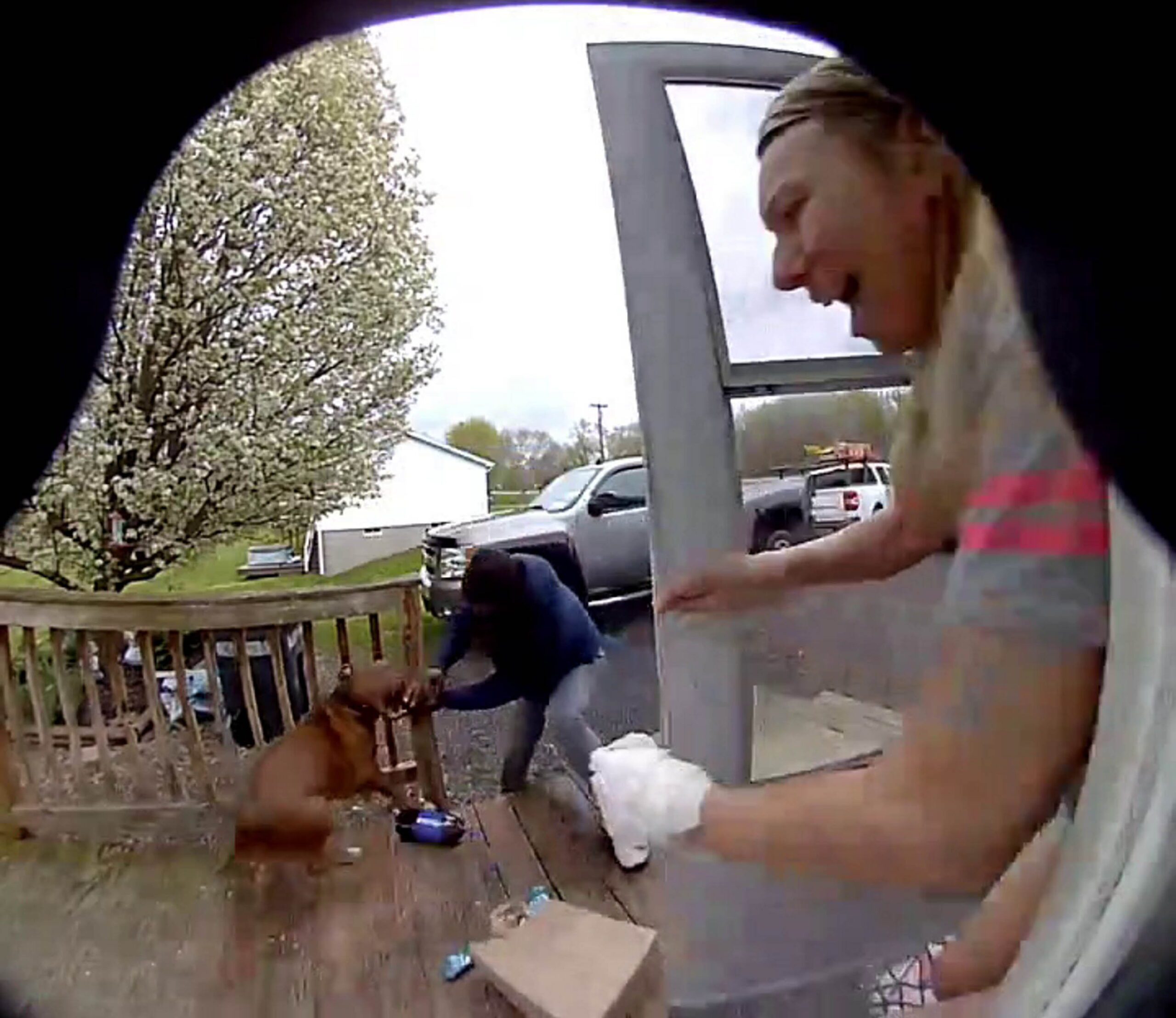 Delivery driver forced to flee angry dog after delivering to wrong house