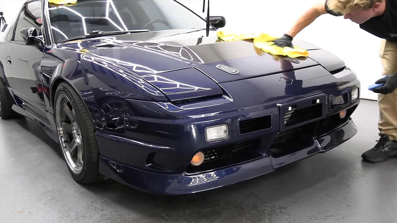 The process of finishing Nissan 240SX restomod with ceramic coating