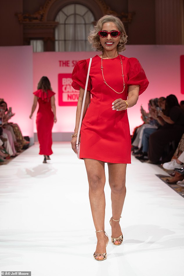 Brave Breast Cancer Survivor Struts on the Catwalk at Charity Event