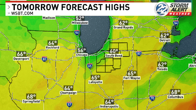 Cold front brings possible strong storms Tuesday ahead of mid-week cooldown