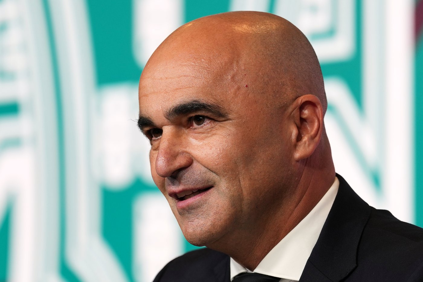 Portugal's head coach Roberto Martinez announces the squad for the 2026 World Cup, in Oeiras, outside Lisbon, Tuesday, May 19, 2026. (AP Photo/Armando Franca)