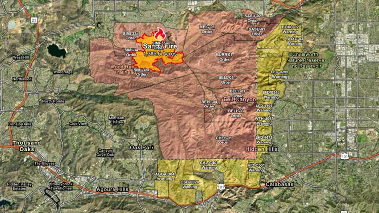 Sandy Fire destroys home, scorches nearly 1,700 acres in Ventura County