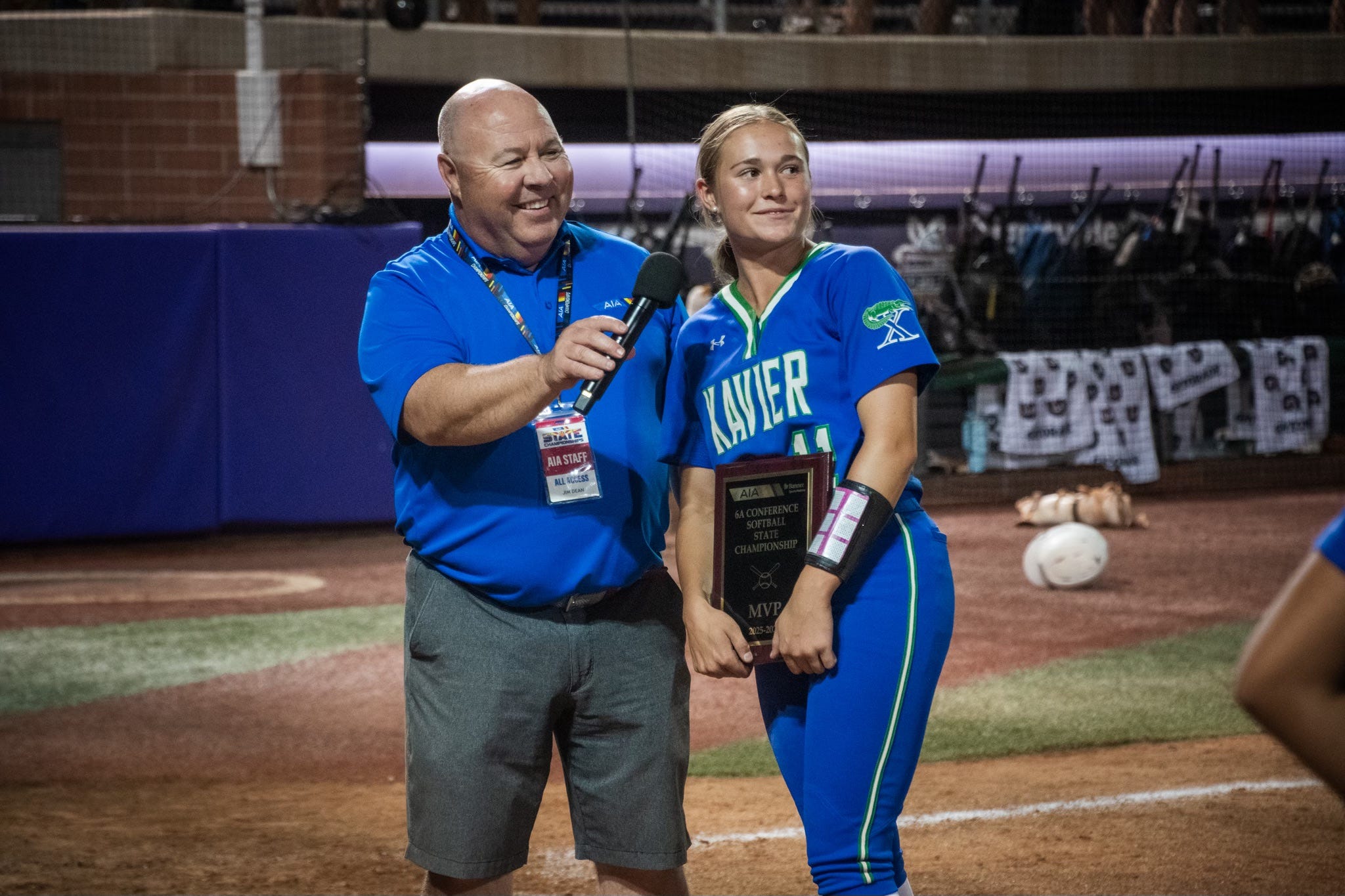 Xavier downs Queen Creek for third straight 6A softball title