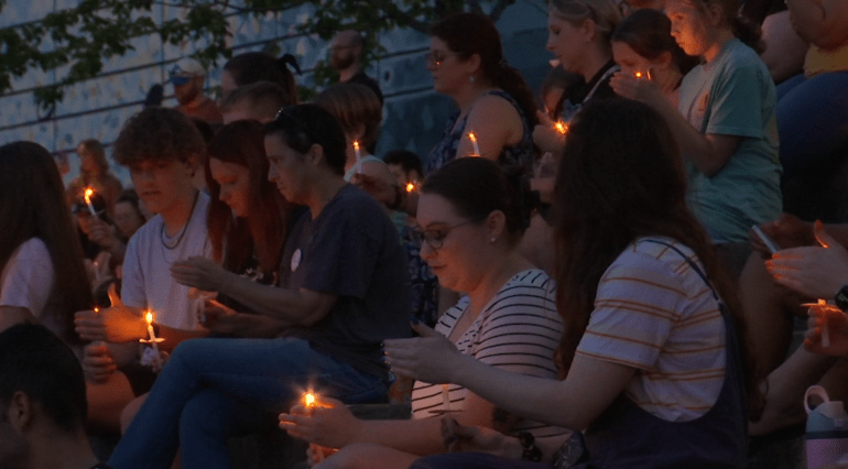 Vigil held in honor of Gretchen Fleming