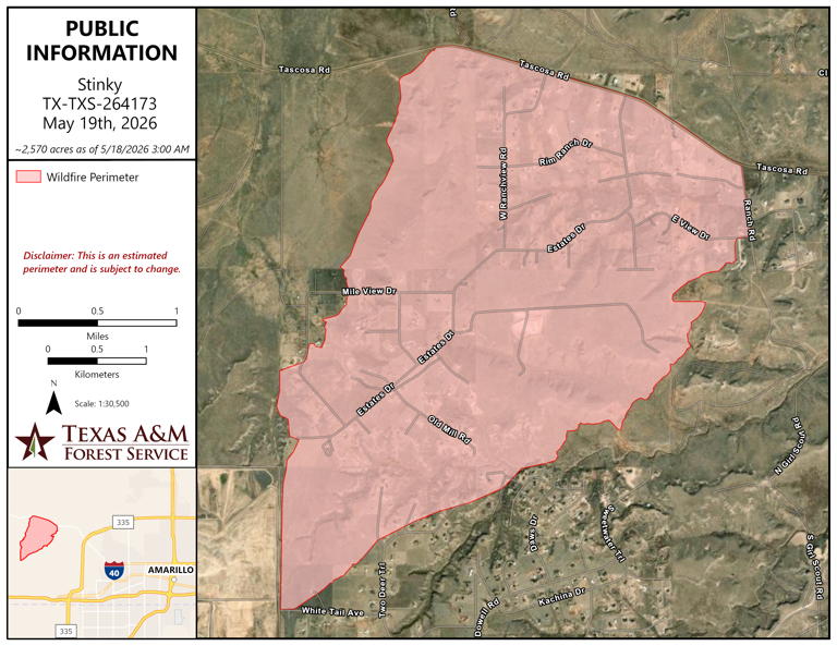 Fire ravages Bishop Estates near Amarillo, crews assessing damage