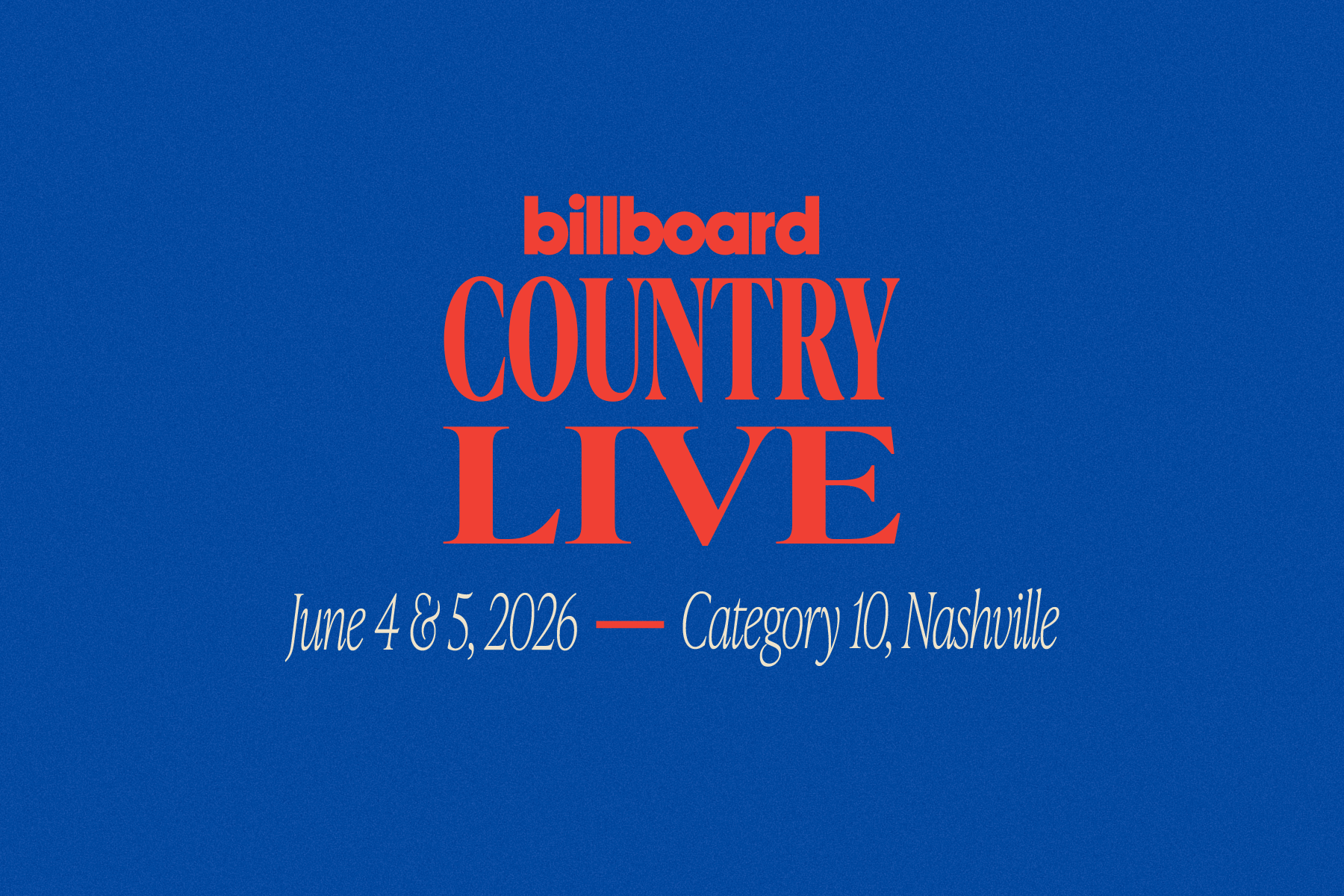 Billboard Country Live 2026 adds Chase Rice & more to Nashville lineup