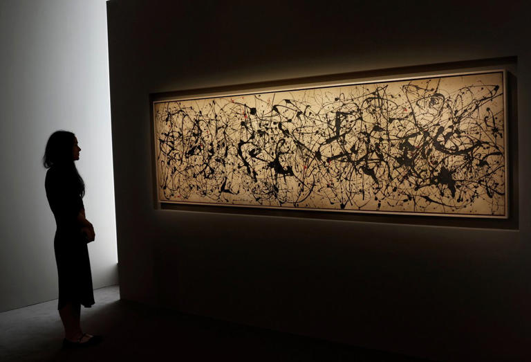 Jackson Pollock painting sells at auction for record $181M after 7 ...
