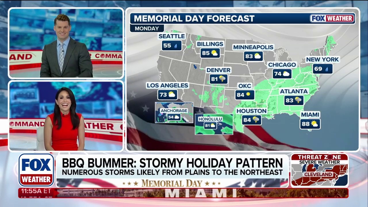 Memorial Day forecast: Storms dampening holiday plans for millions in East