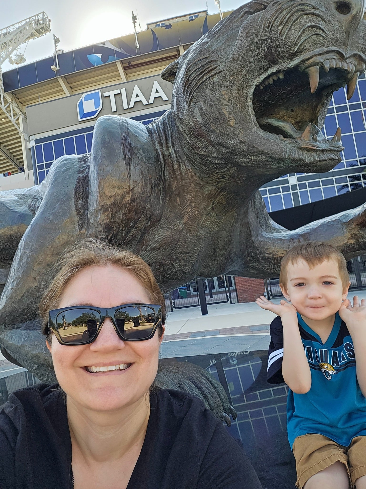 Touchdown the Jaguar headed to safe location while Stadium of the ...