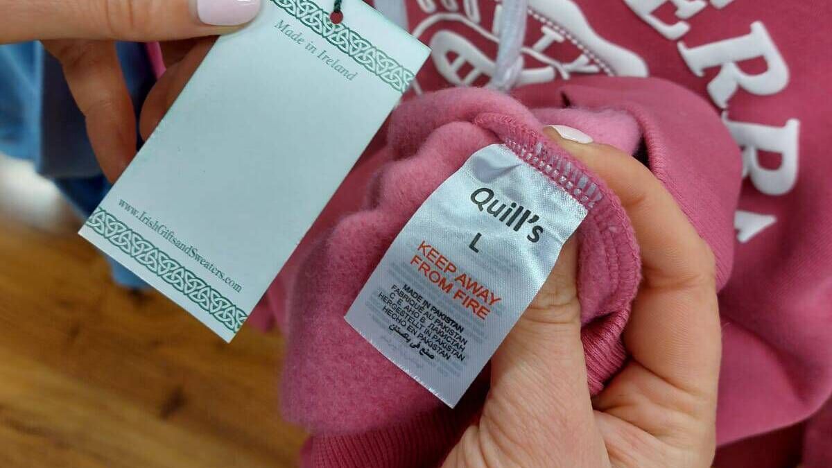 Quills cut off 'Made in Pakistan' sweatshirt labels in deliberate ...
