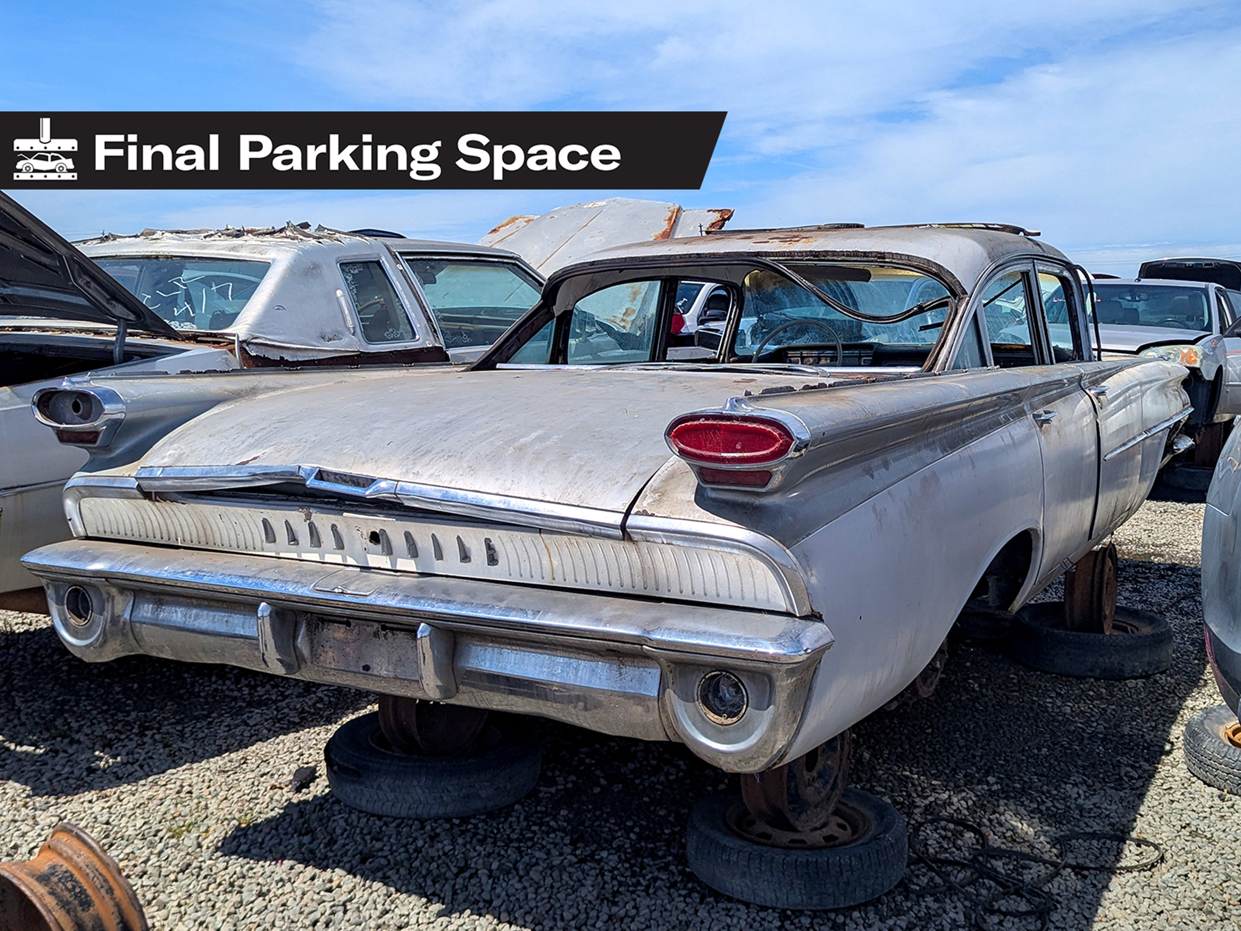 Final parking space: 1959 Oldsmobile Dynamic 88 four-door sedan