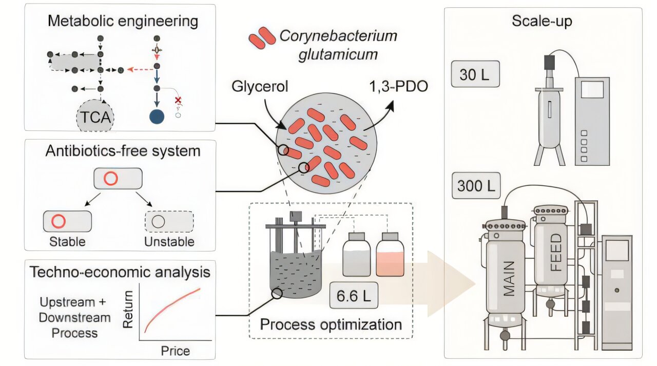 Engineered microbes turn biodiesel waste into plastic ingredient at 300 ...