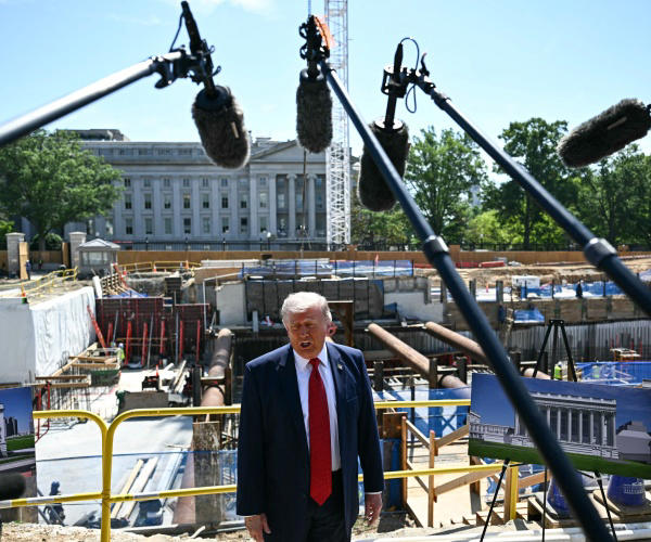 Trump defends WH ballroom as security shield