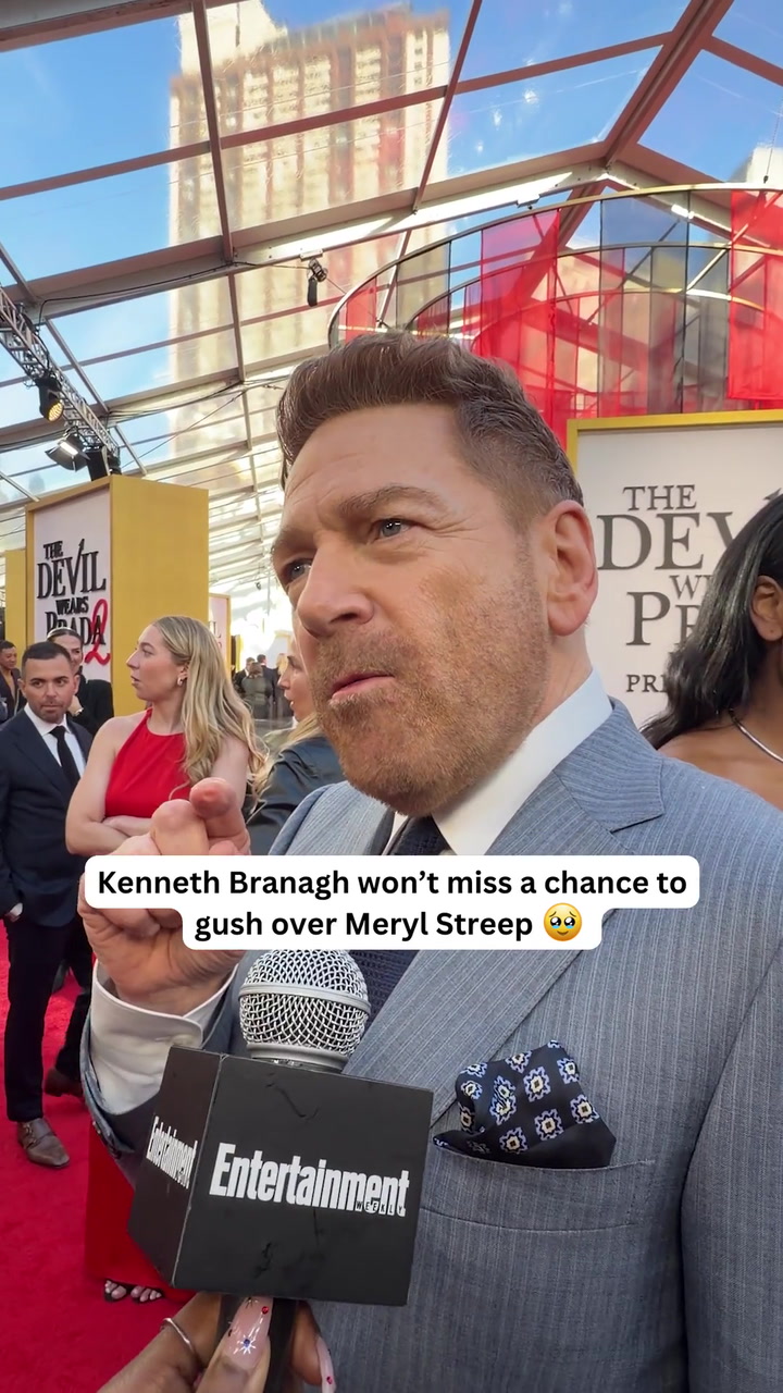 Kenneth Branagh won’t miss a chance to gush over Meryl Streep