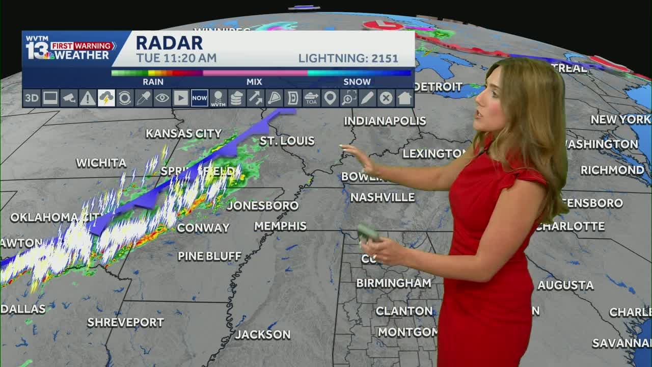 Tracking hot, humid weather and scattered storms in Alabama's forecast ...