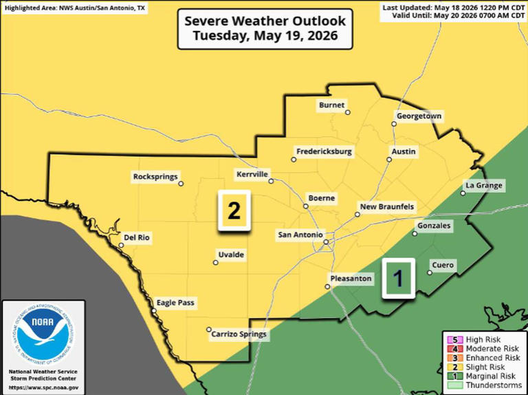 Storms are expected to rock parts of Texas Tuesday. Could we see severe ...