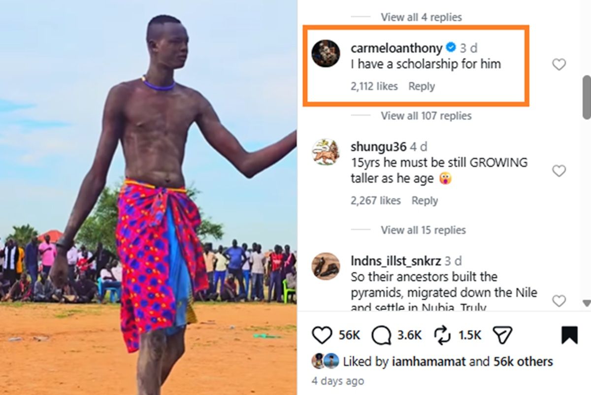 Former NBA player Carmelo Anthony offers scholarship to 7-foot-tall 15 ...
