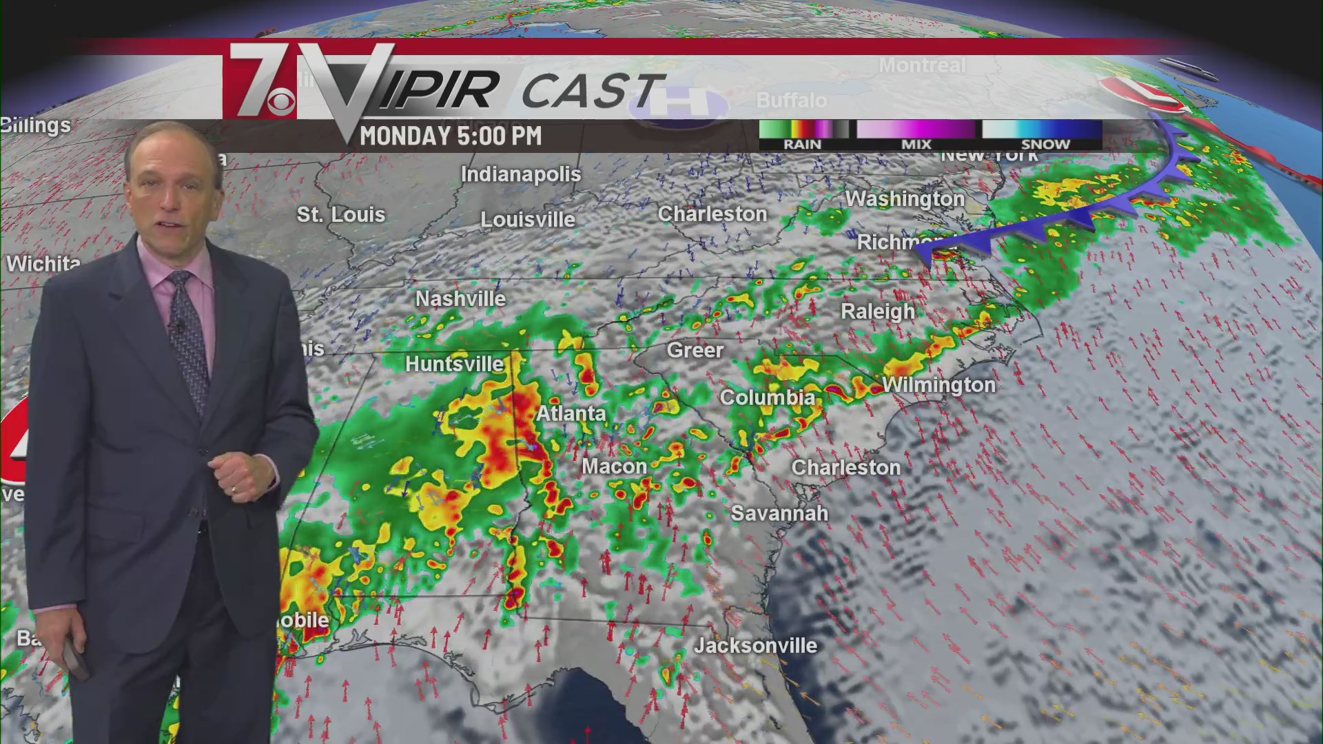 7Weather Monday AM forecast