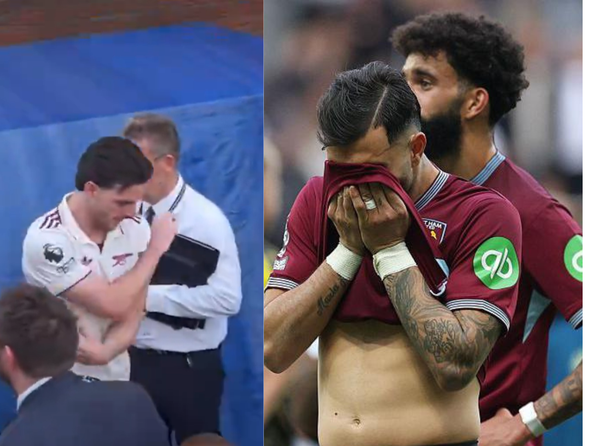 Watch: Declan Rice's emotional reaction after former club West Ham ...