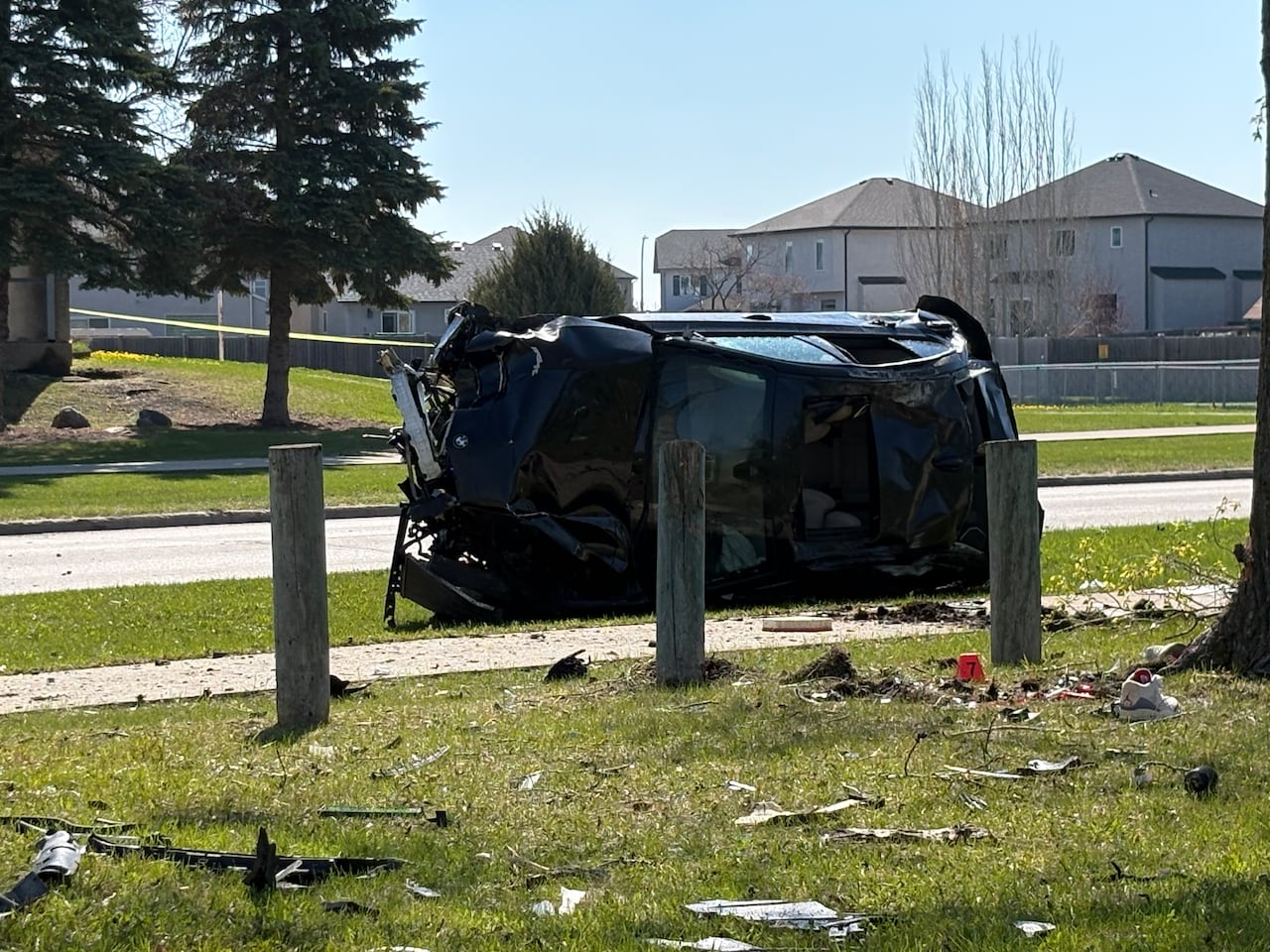 Man ejected from speeding vehicle after luxury car crashes, rips ...
