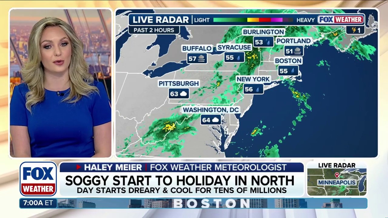 Renewed round of scattered showers creates Memorial Day washout across ...