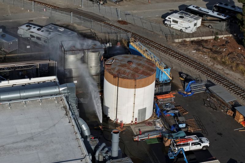 Overheating chemicals tank in California no longer at risk of exploding ...