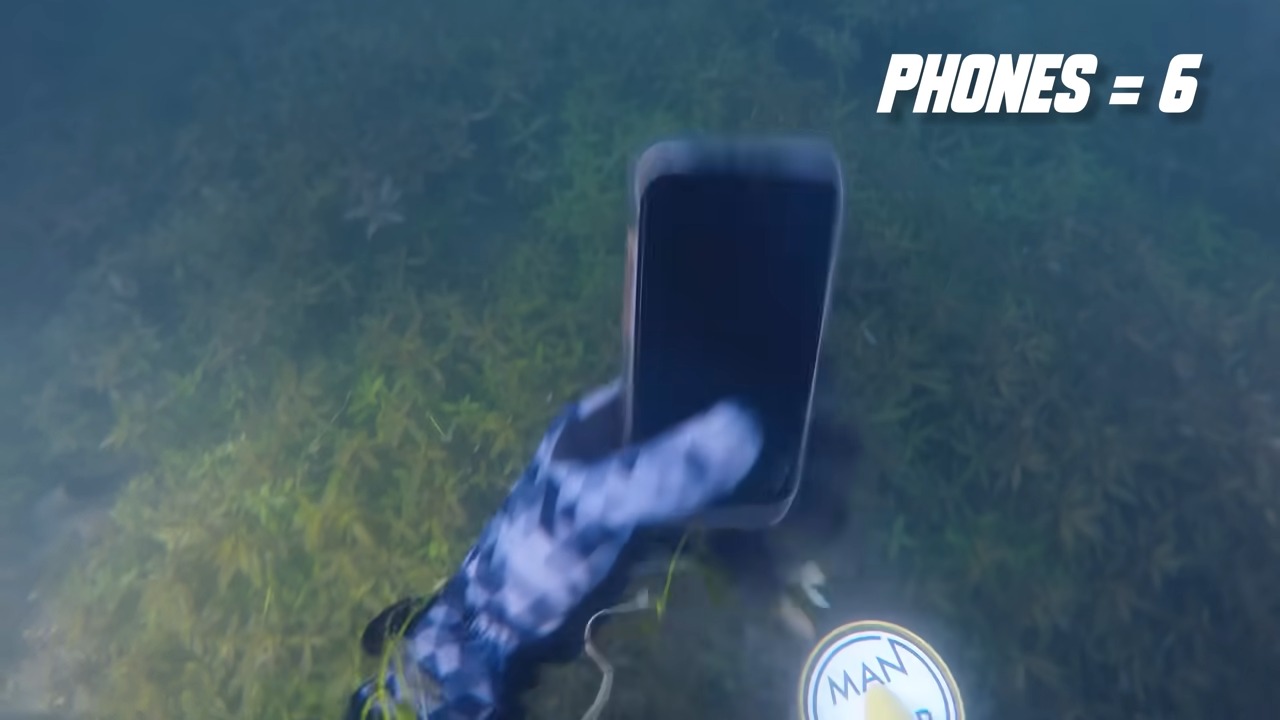 He found a record pile of phones underwater - then the owners started ...