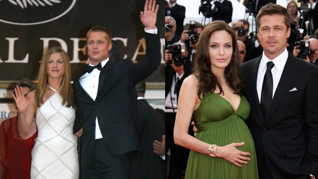 Brad Pitt left with Jennifer Aniston… then returned with Angelina Jolie