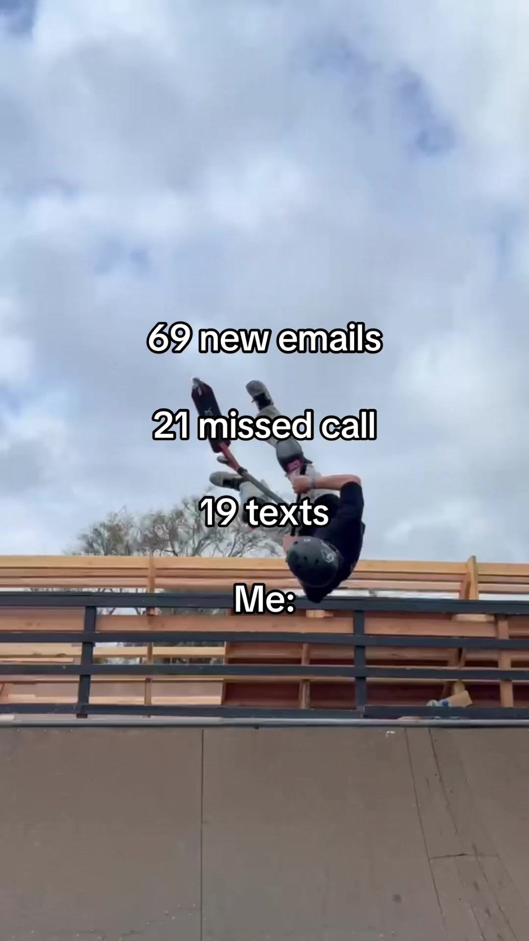 Pulling off scooter stunts despite 69 emails and 21 calls