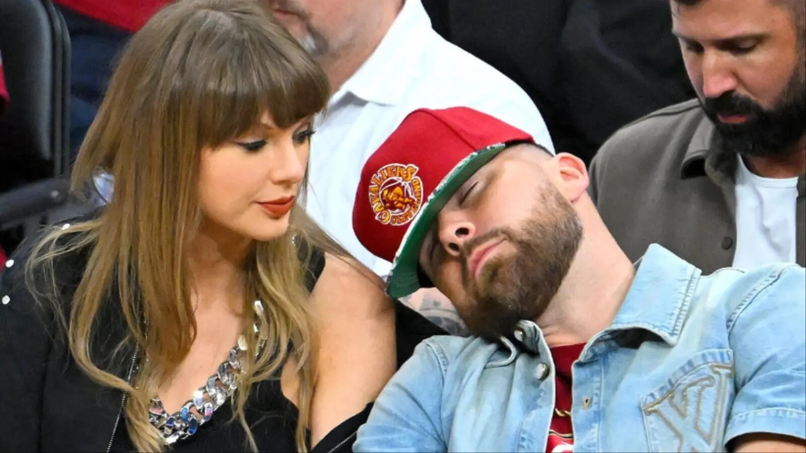 Travis Kelce’s beer chugging incident on jumbotron during NBA game ...