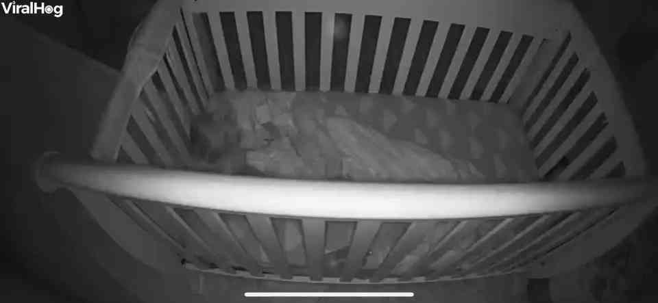 Strange light caught on baby monitor