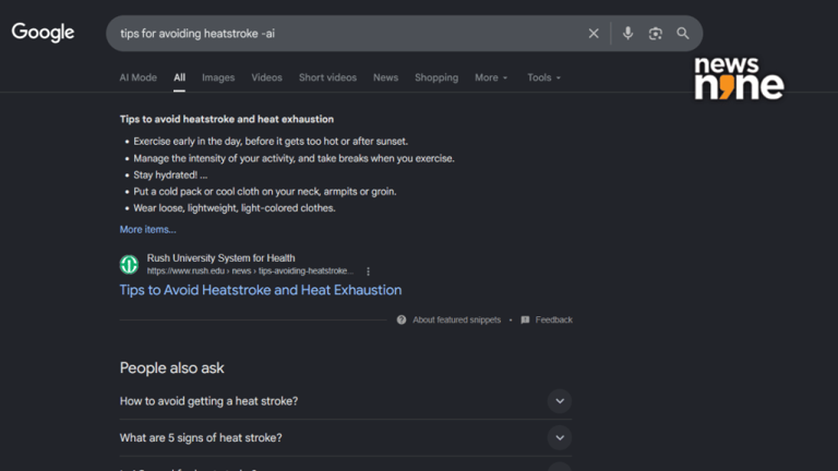 Google Search trick: Add '-ai' to remove AI overviews from results