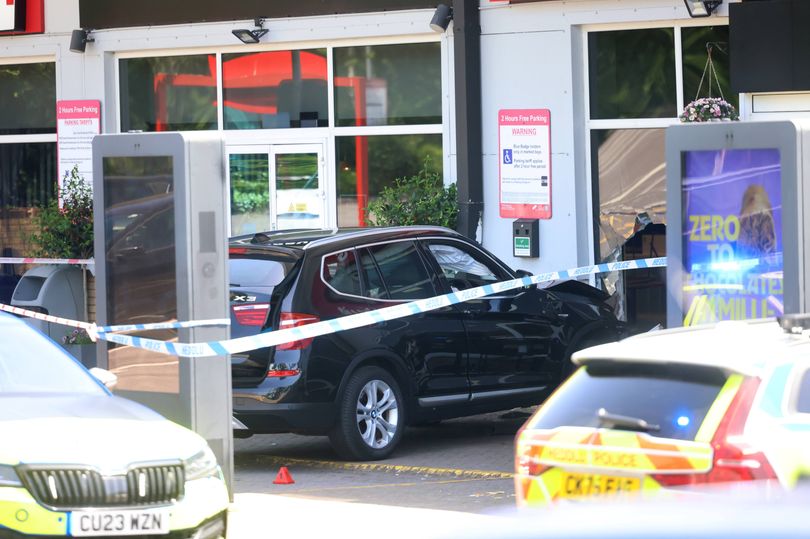 BMW 'ploughs into people' at M4 motorway services as witness says 'it was awful'