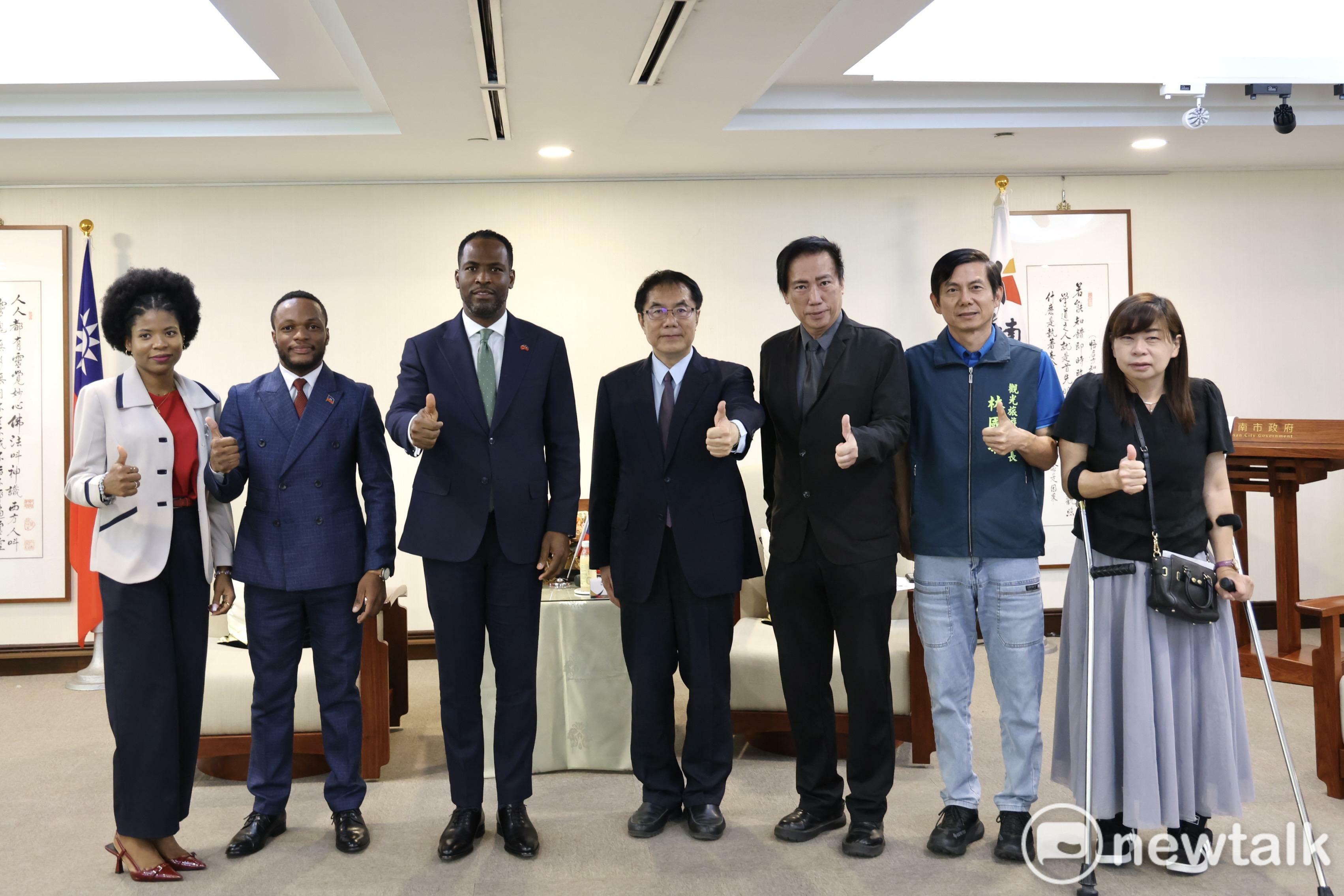 海地駐台大使潘恩首次拜會 黃偉哲歡迎國際盟友到訪