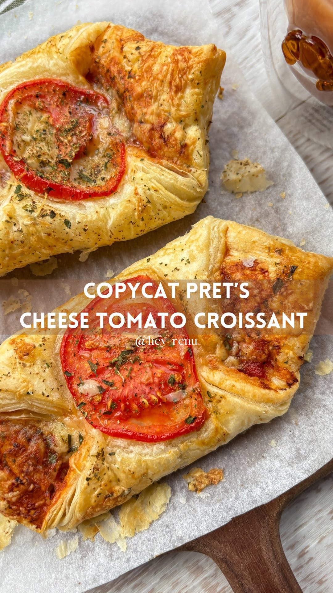 I made the viral tomato and mozzarella croissants at home