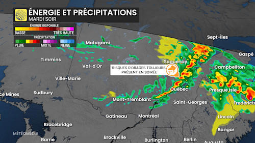 À surveiller mardi : ambiance estivale avec risque d’orages violents