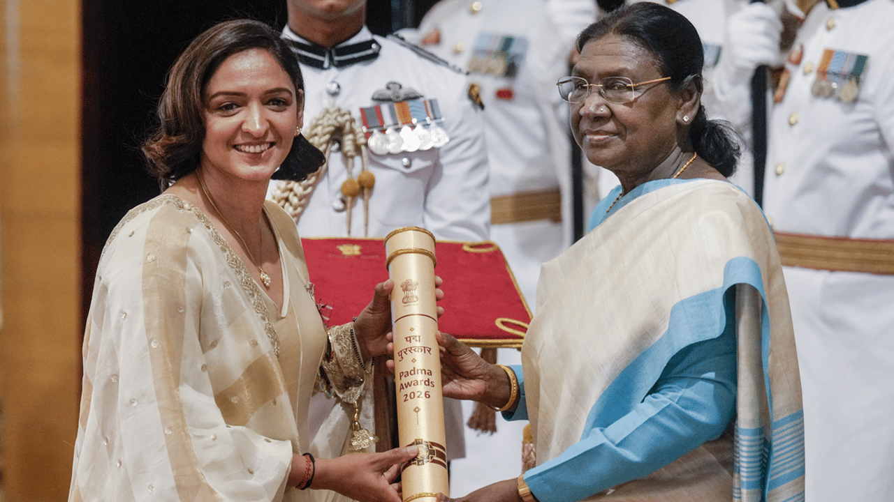 Harmanpreet Kaur receives Padma Shri after India’s historic World Cup ...