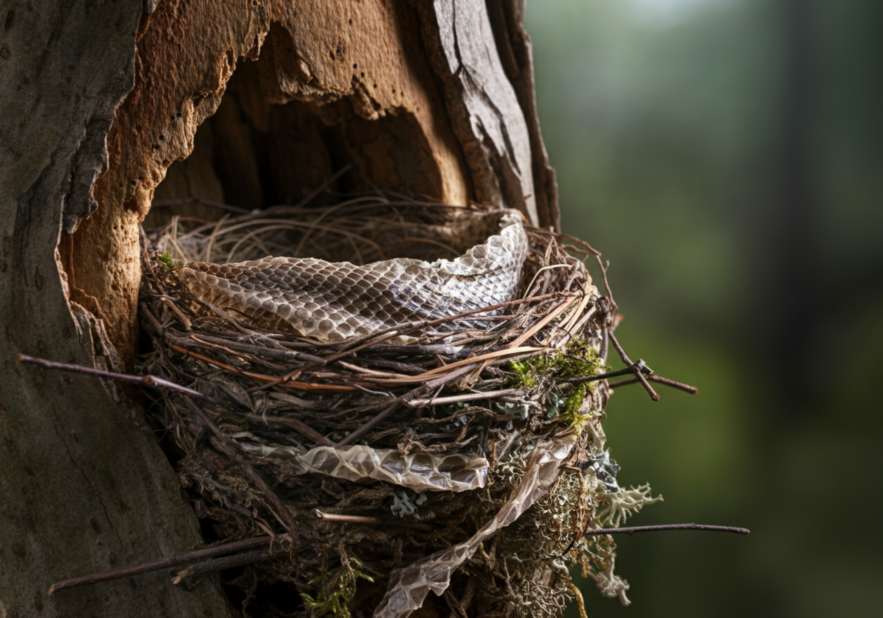 Why some birds decorate their nests with snake skin, and scientists say ...