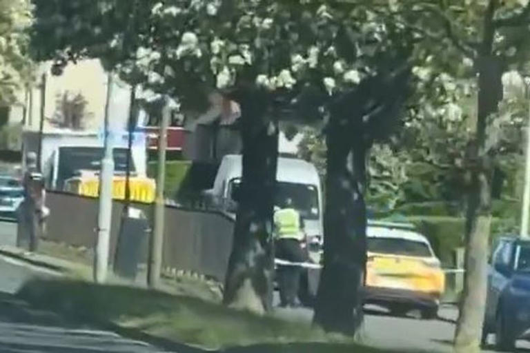 Edinburgh emergency services rush to busy road as street taped off ...