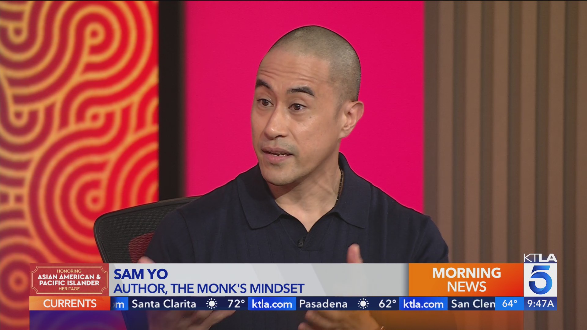 Peloton's Sam Yo debuts new book 'The Monk’s Mindset'