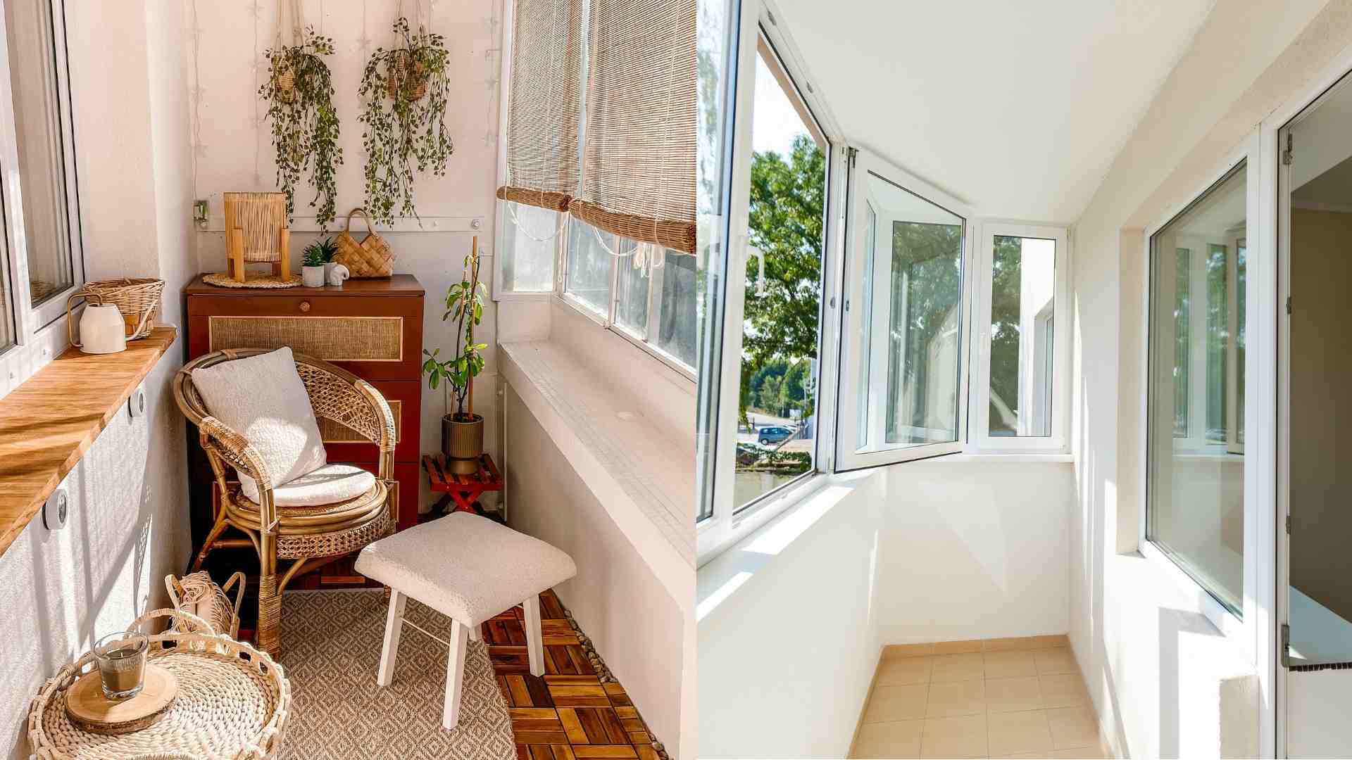 Ban công kín giúp căn hộ rộng và riêng tư hơn