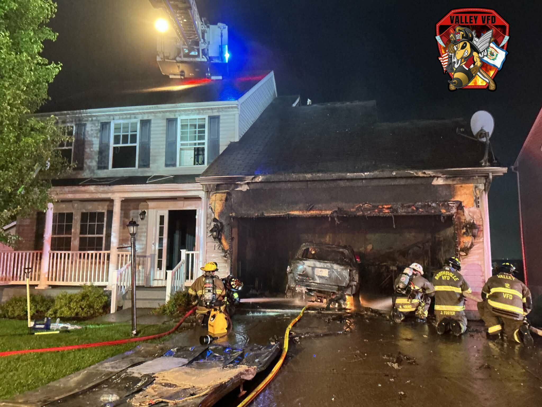 Crews respond to vehicle fire in garage in Marion County, multiple ...