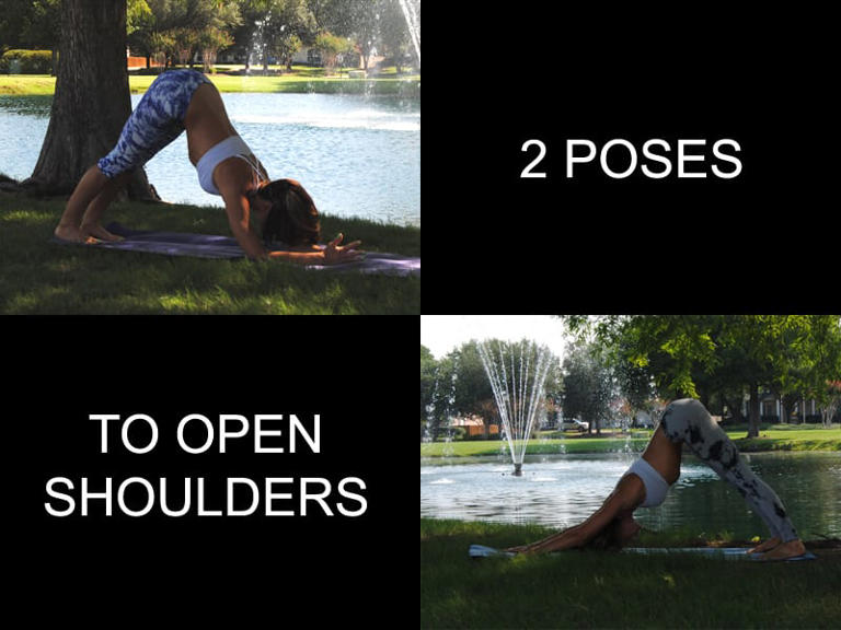 2 poses to open your shoulders