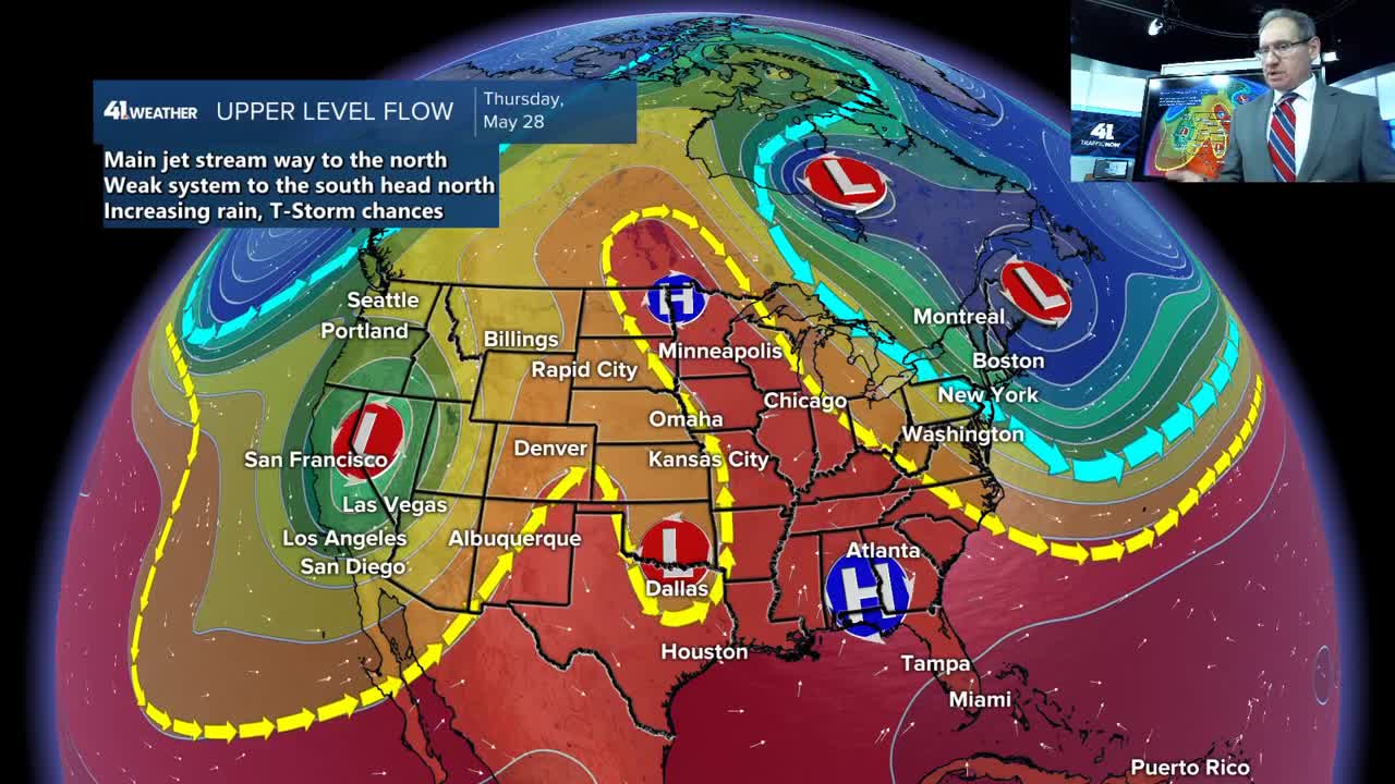 KSHB 41 weather blog | Increasing rain chances this week from the southeast