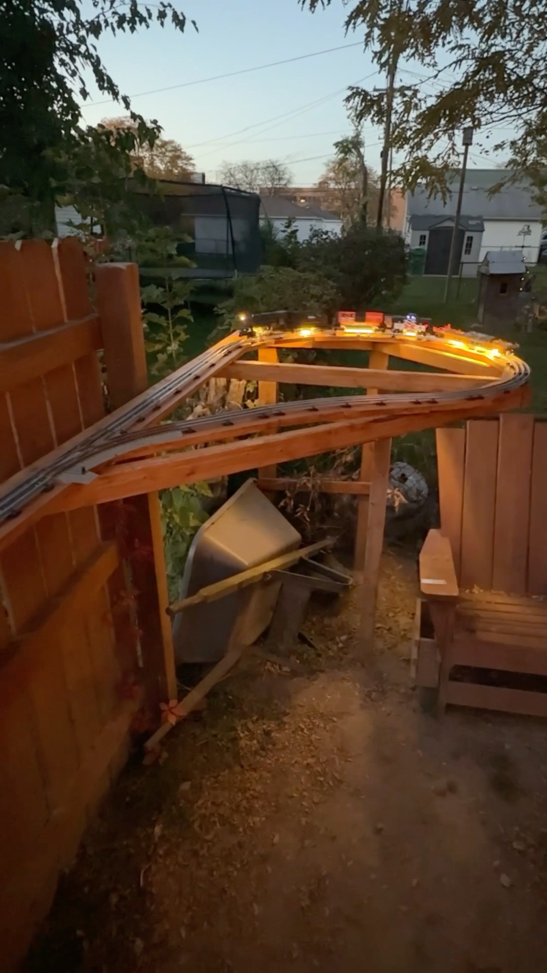 Got my fence train going on battery