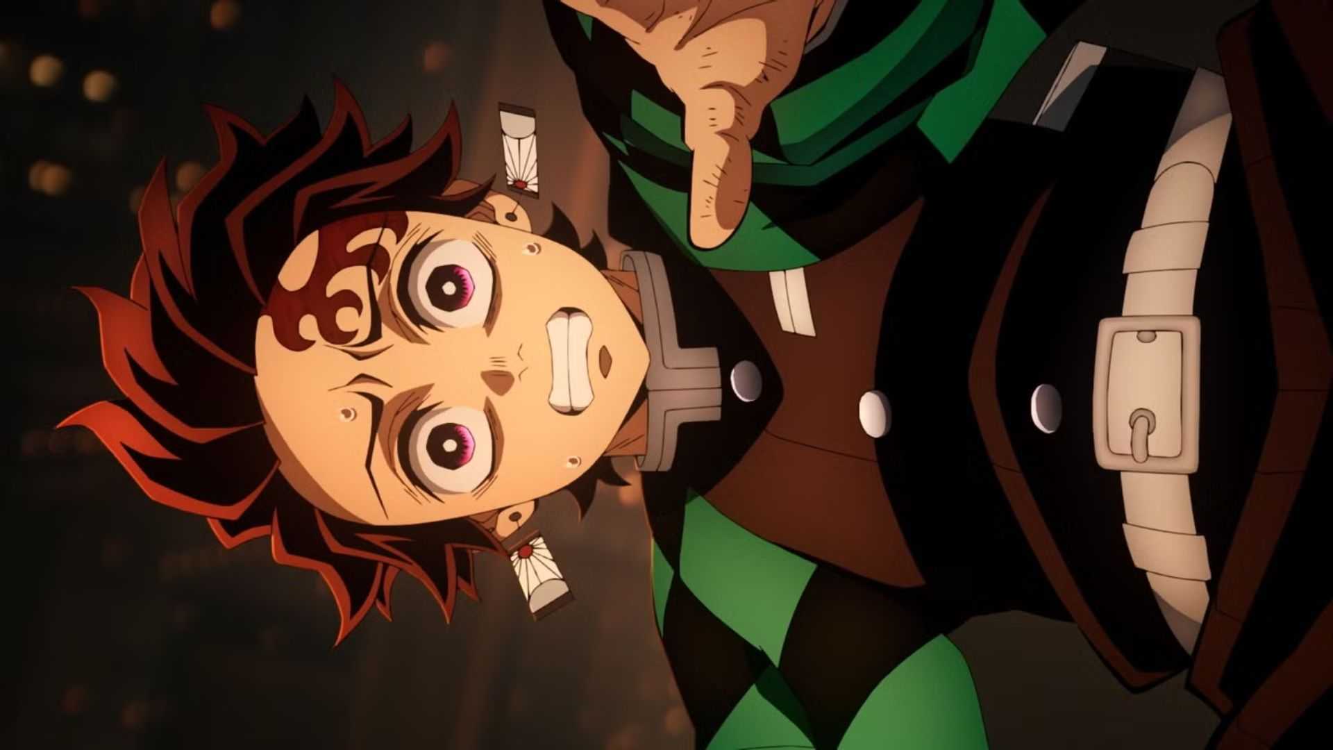 Tanjiro in the Infinity Castle in Demon Slayer's Infinity Castle anime movie.