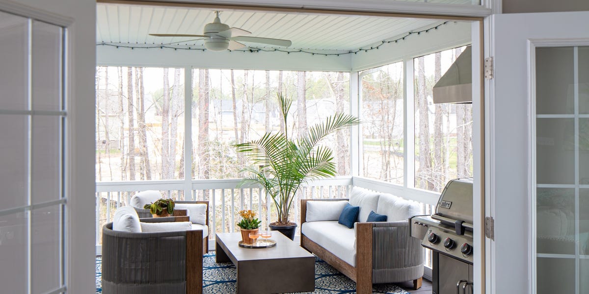 Designers reveal how to create a chic outdoor living room