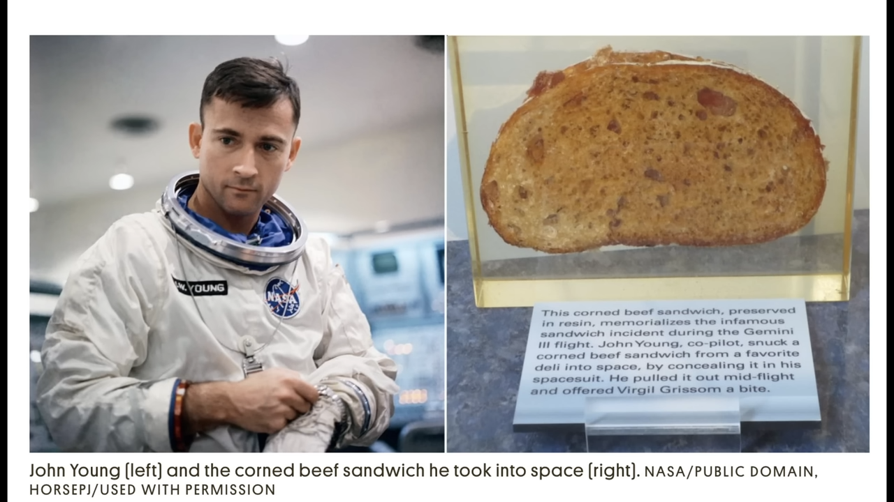 Throwback to NASA barring freeze-dried astronaut ice cream over crumbs